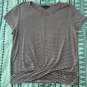 Striped Crossover Shirt